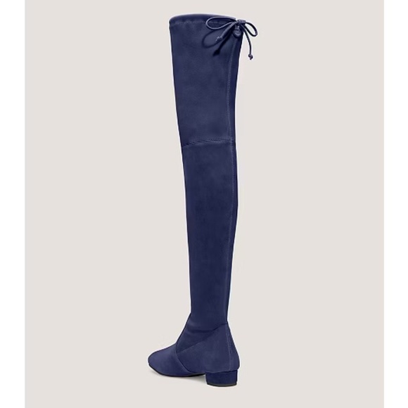 NWT Stuart Weitzman Navy Blue Genna City 25 Suede Over-Knee Boot W9/40 - Picture 1 of 9